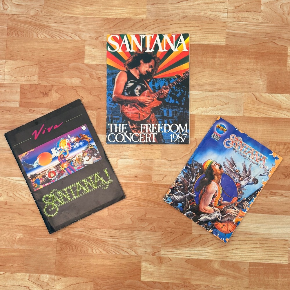 Vintage Santana Tour Programs & Rock-It Comix #1 Timothy Truman 1987 Freedom Lot